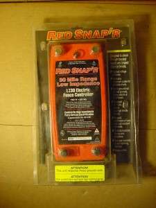 RED SNAPR 30 MILE LI30 ELECTRIC FENCE CONTROLLER CHARGER NEVER USED 