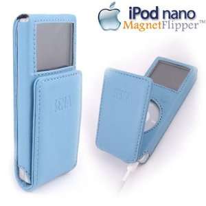  Sena iPOD Nano MagnetFlipper Baby Blue Leather Case  
