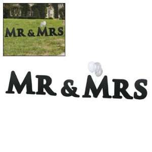  Mr & Mrs Yard Sign   Party Decorations & Stand Ups Health 