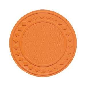  100 Super Diamond Clay Composite Chips   Orange Sports 