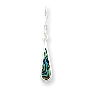  Sterling Silver Abalone Dangle Earring: Jewelry