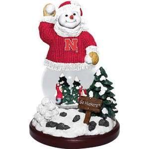   Cornhuskers NCAA Snowfight Snowman Figurine