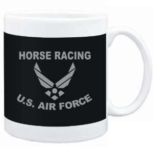   Mug Black  Horse Racing   U.S. AIR FORCE  Sports: Sports & Outdoors