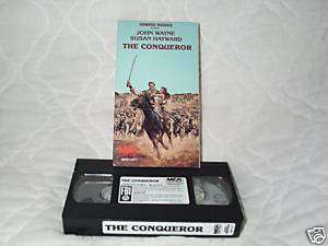 THE CONQUEROR VHS JOHN WAYNE SUSAN HAYWARD GENGHIS KHAN  
