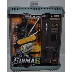 SNAKE EYES with Ninja Armor  G.I. Joe Sigma 6 Cobra Ninja Commando  8 
