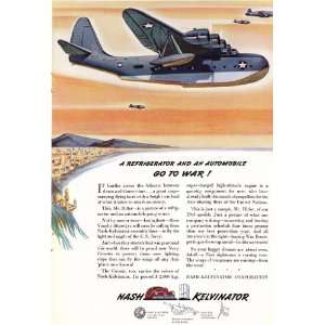 1942 WWII Ad Nash Kelvinator US Navy Vought Sikorskys Original War 