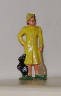 VINTAGE Barclay Woman Passenger, With Dog In Yellow Coat B157 EX 