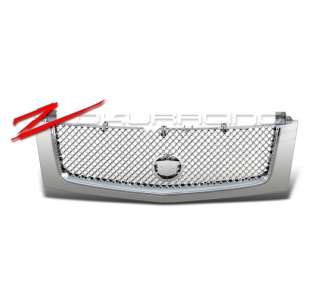 02 06 CADILLAC ESCALADE CHROME FRONT HOOD GRILL GRILLE  