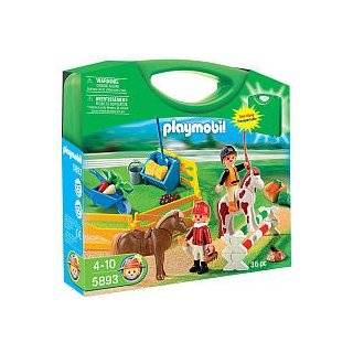 Playmobil 5893 Pony Farm with Carrying Case by Playmobil