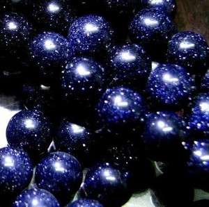 10mm Galaxy Staras Blue Sand Sun Sitara Loose Beads 15  
