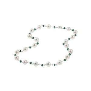  Sterling Silver Freshwater Pearl Necklace (8 8.5 mm 