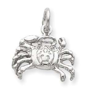 Sterling Silver Crab Charm: Vishal Jewelry: Jewelry