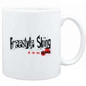  Mug White  Freestyle Skiing IS IN MY BLOOD  Sports 