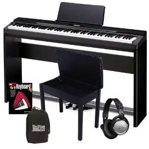  Casio PX 330 Privia COMPLETE HOME BUNDLE with Stand, Bench 
