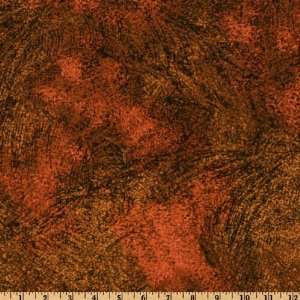  44 Wide Kashmir Waves Golden/Peach Fabric By The Yard 