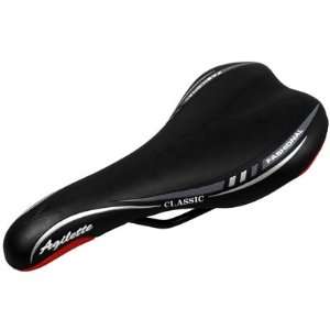 New Sports Cycling Black Leather Mountain Bicycle Sit Bone Saddle Road 