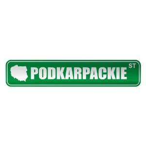     PODKARPACKIE ST  STREET SIGN CITY POLAND