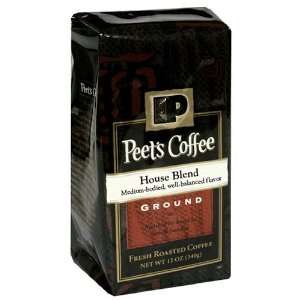 Peets Coffee House Blend, Ground Coffee, 12 Ounce Bag:  