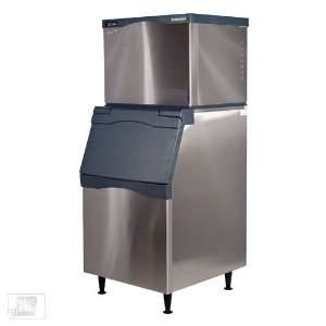   511 Lb Half Size Cube Ice Machine w/ Storage Bin: Kitchen & Dining