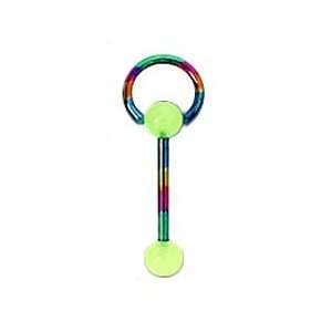   Slave door knocker unique Surgical Steel Barbell Tongue Ring Jewelry