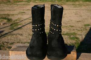 NEW Womens UGG Clovis Black RARE Sassy Studded Attitude Boots Sizes 5 