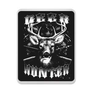  iPad Case White Deer Hunter Buck Rack and Rifles 
