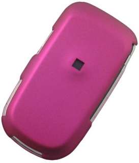 HOT PINK RUBBERIZED COVER SKIN CASE FOR LG VX8360 PHONE  