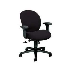 HON Company  Mngr. Mid Back Chair,27 1/8x38x40 3/4,Black Frm, Navy 