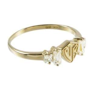  14kt Gold Womens Baguette CTR Ring Jewelry
