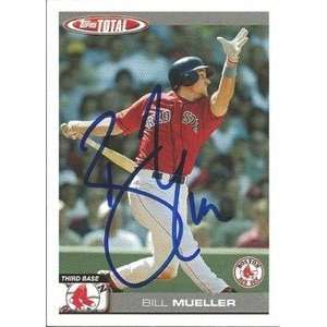   Bill Mueller Signed Boston Red Sox 2004 Total Card: Sports & Outdoors