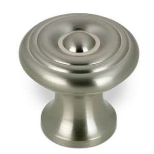   solid brass 1 diameter flattened knob with conce