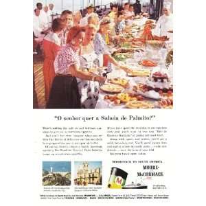  1957 Ad Moore McCormick Feast Vintage Travel Print Ad 