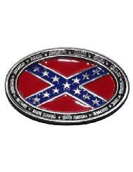 Confederate Flag Oval rebel Belt Buckle Redneck
