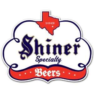  Shiner Specialty Beer Label Car Bumper Sticker Decal 4.5 