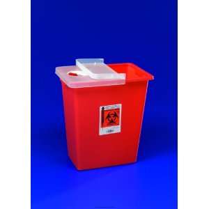 SharpSafety Large Volume Sharps Container, Hing Sharps Cntnr 8 Gal Red 