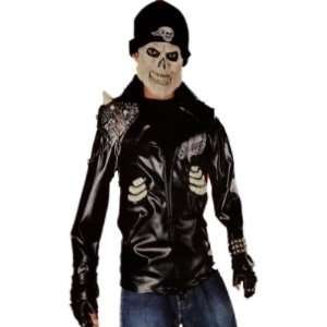 Kids Death Rider Costume & Mask Skeleton Biker: Toys 