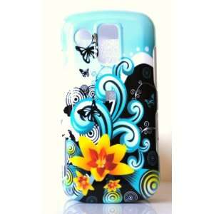  Black with Blue Yellow Flower Forest Butterfly Samsung 