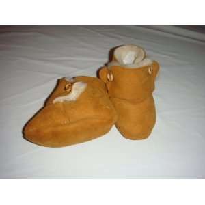  Rust Color Baby Shearling Boots Handmade 