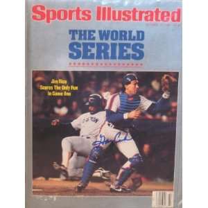  Gary Carter Autographed Sports Illustrated Magazine (New York Mets 
