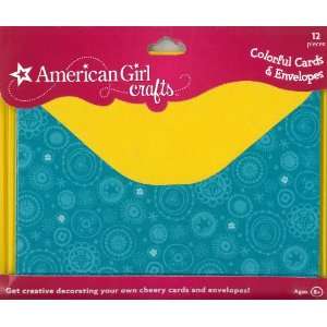  American Girl Crafts Cards Envelopes, Cool Colors: Toys 