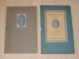 John Milton POEMS Peter Pauper Press Illustrated HC SC  