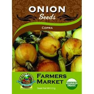  Organic Copra F 1 Onion Seeds Patio, Lawn & Garden