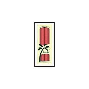  Unscented Palm Tapers 9   Coral Red