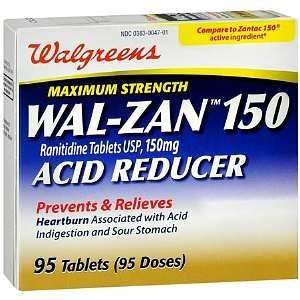   Wal Zan 150 Acid Reducer Tablets, 95 ea Health 