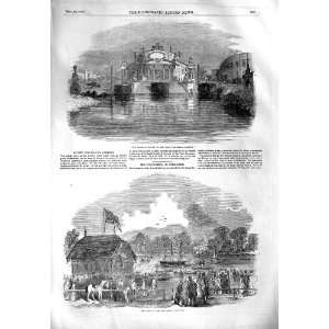  1851 TEMPLE JANUS FERRY HYDE PARK HARDWICK HALL GARDEN 