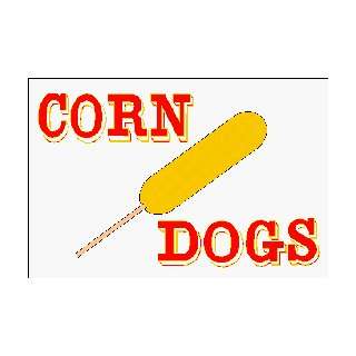  Corn Dogs Flag Nylon 2 ft. x 3 ft. Patio, Lawn & Garden