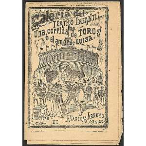   Reprint Una corrida de toros o el amor de Luisa 1890
