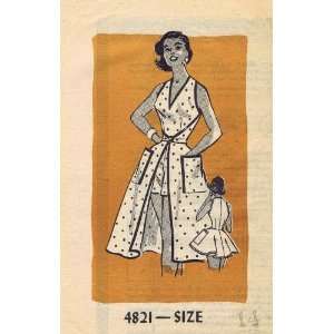  Anne Adams 4821 Vintage Sewing Pattern Beach Wrap and 