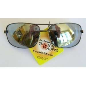 Sunlight Readers (SG7) Invisible Bifocal Sunglasses, Aviator style 