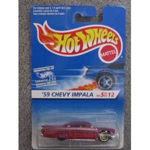  1996 Hotwheels #5 of 12 59 Chevy Impala: Toys & Games